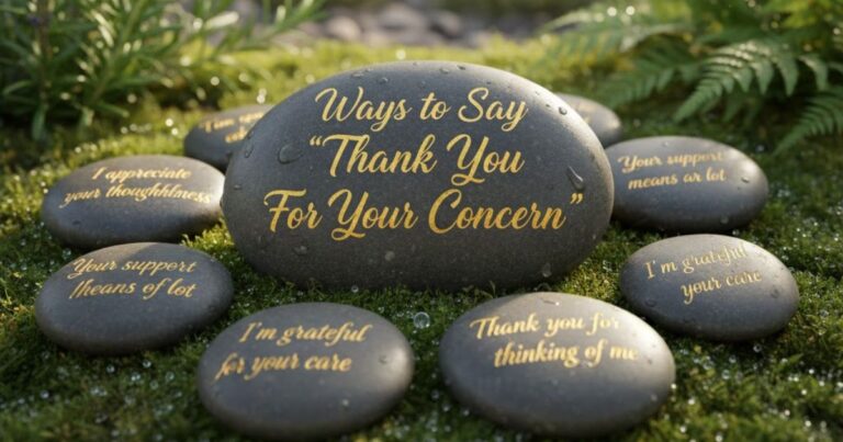 10 Other Ways to Say “Thank You For Your Concern”