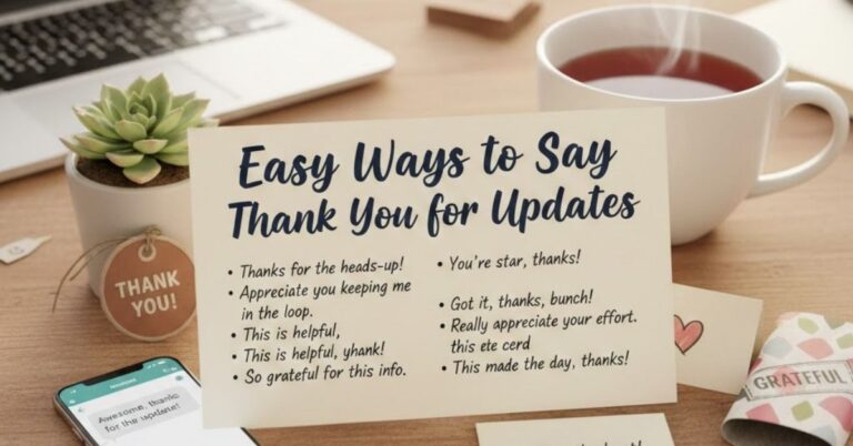 30 Easy Ways to Say Thank You for Updates