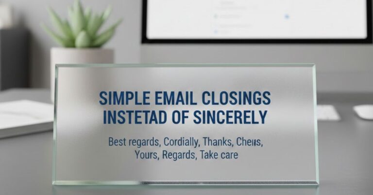 30 Simple Email Closings Instead of Sincerely