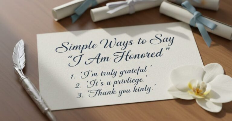 30 Simple Ways to Say "I Am Honored" With Examples