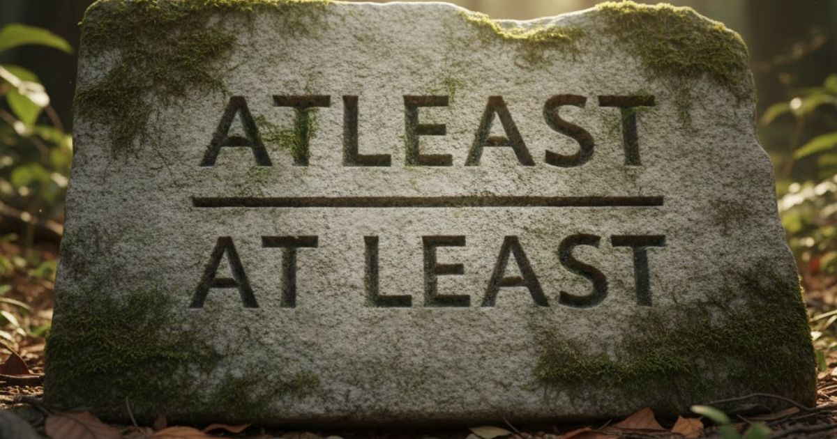 Atleast or At Least? Which is Correct?