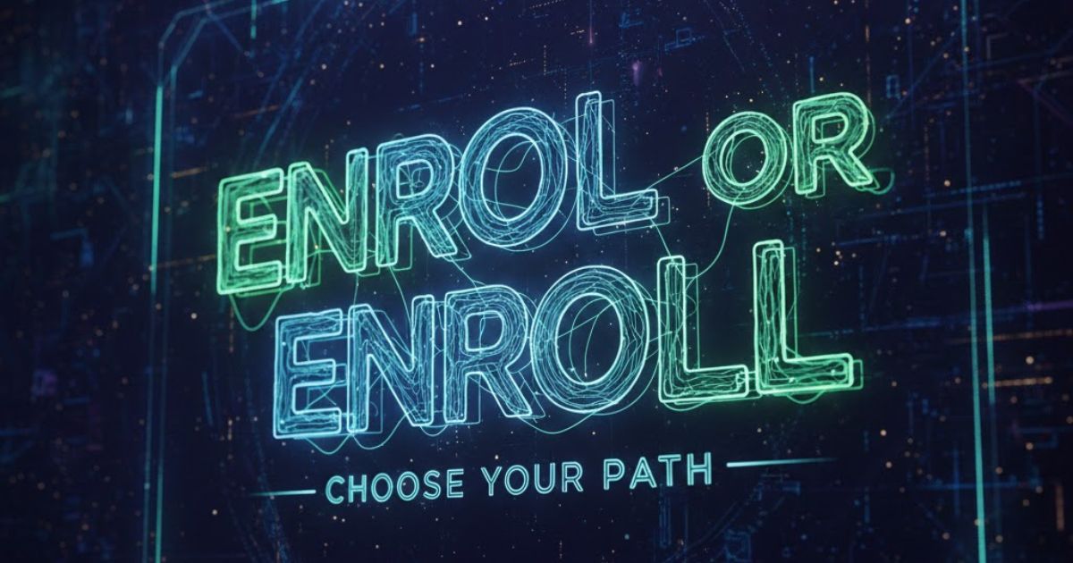 Enrol or Enroll: The Simple Guide to Getting It Right Every Time