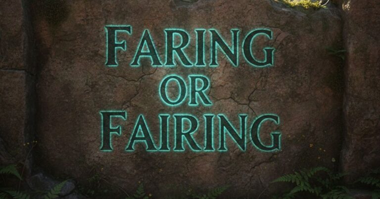How Are You Faring or Fairing? Which is Correct?