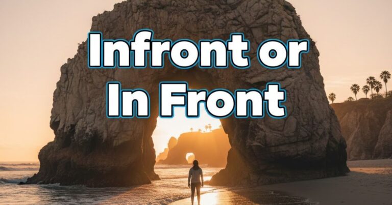 Infront or In Front? Which is Correct? Simple Grammar Guide