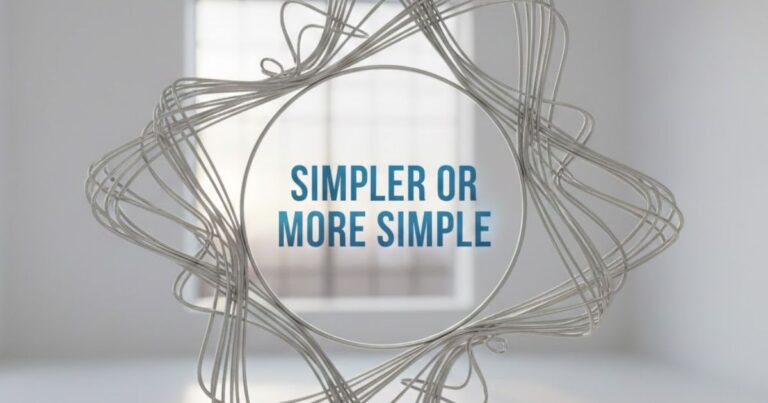 Simpler or More Simple: Which is Correct? Easy Grammar Guide