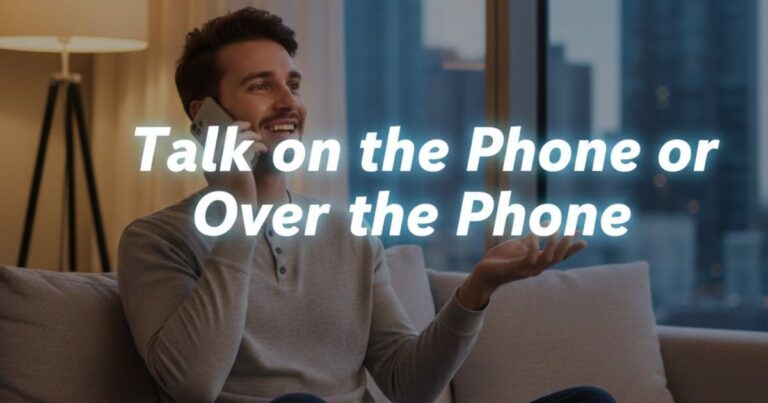 Talk on the Phone or Over the Phone: Which is Correct?