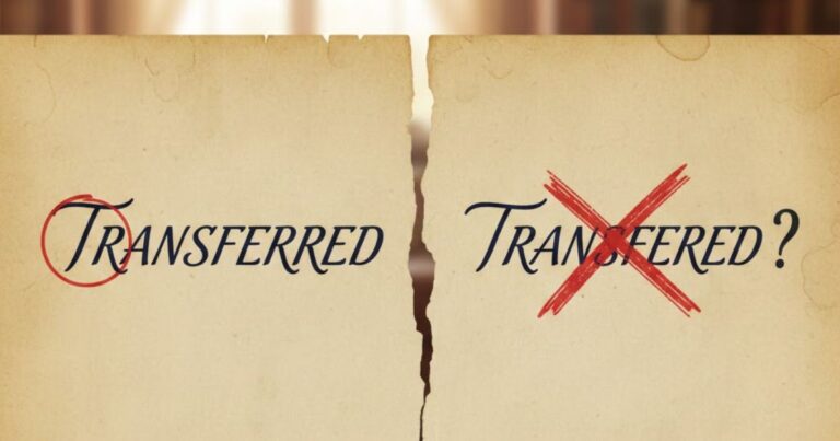Transferred or Transfered: Understand The Correct Spelling