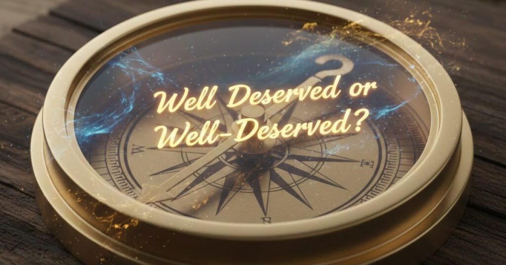 Well Deserved or Well-Deserved? Which is Correct?