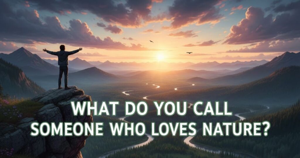 Answer Nature Call What Do You Call Someone Who Loves Nature?