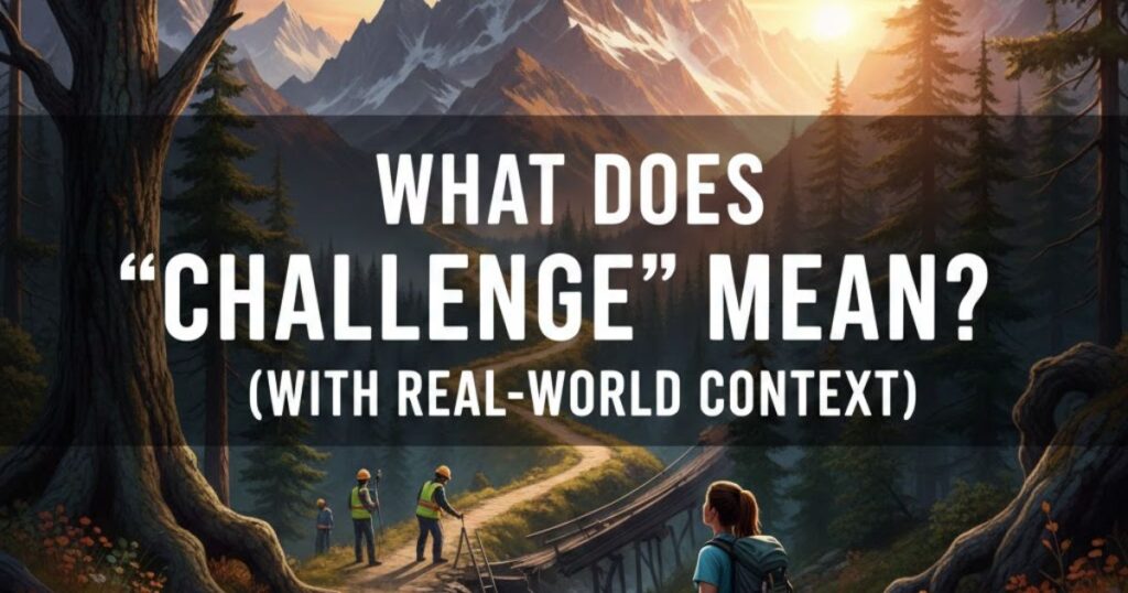 What Does "Challenge" Mean? (With Real-World Context)
