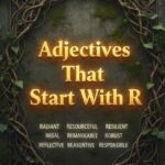 adjectives beginning with r