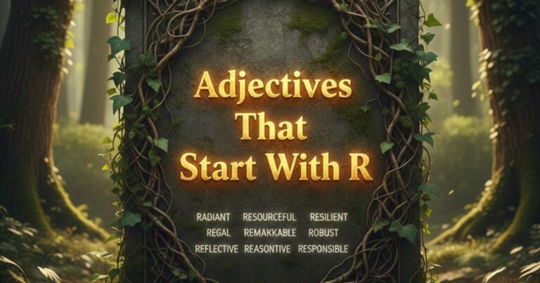 adjectives beginning with r