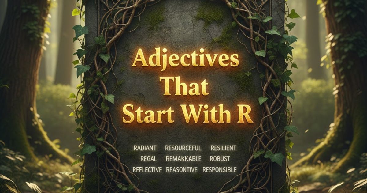 adjectives beginning with r