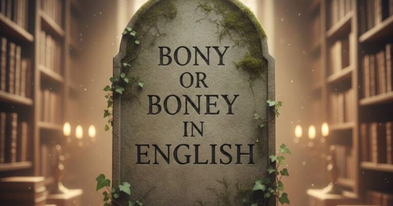 Bony or Boney in English: Spelling Rules, Examples