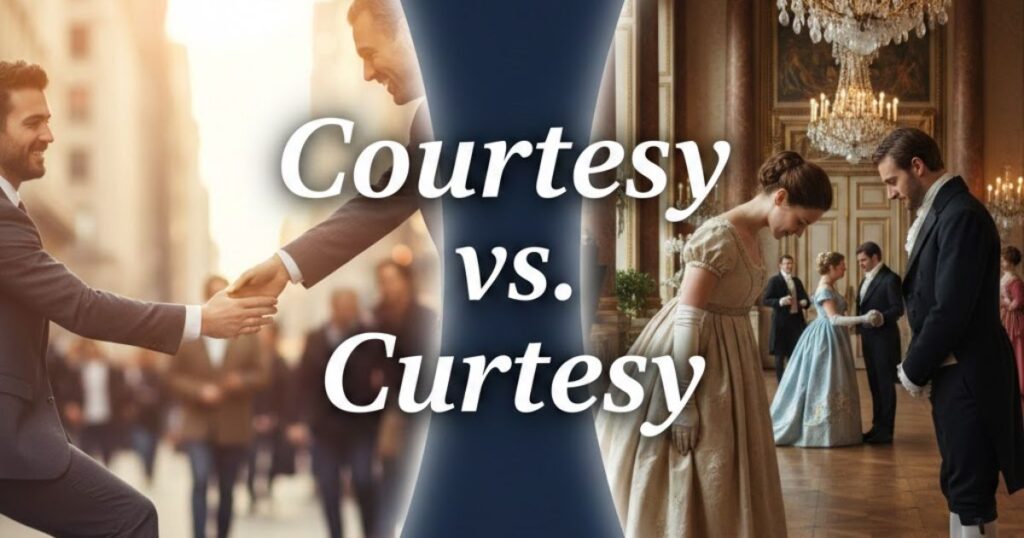 Courtesy Step Courtesy vs Curtesy: When to Opt for One Term Over Another