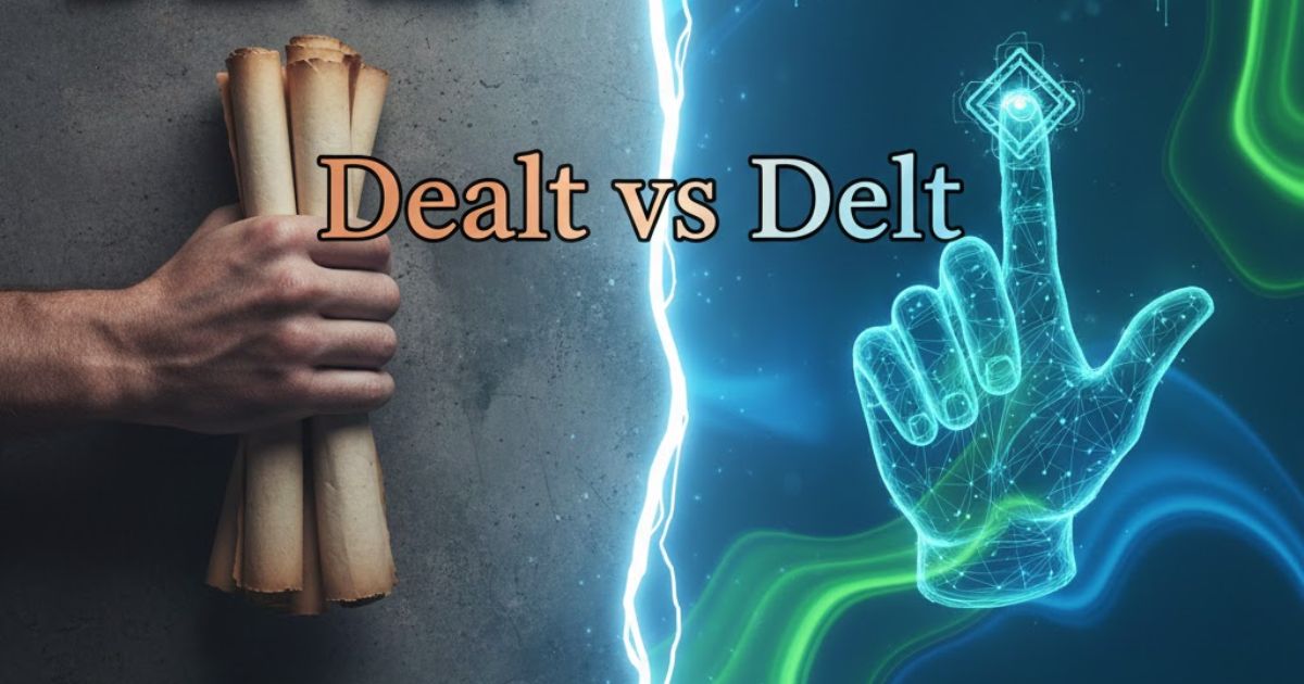 Dealt vs Delt: A Complete Grammar and Usage Guide