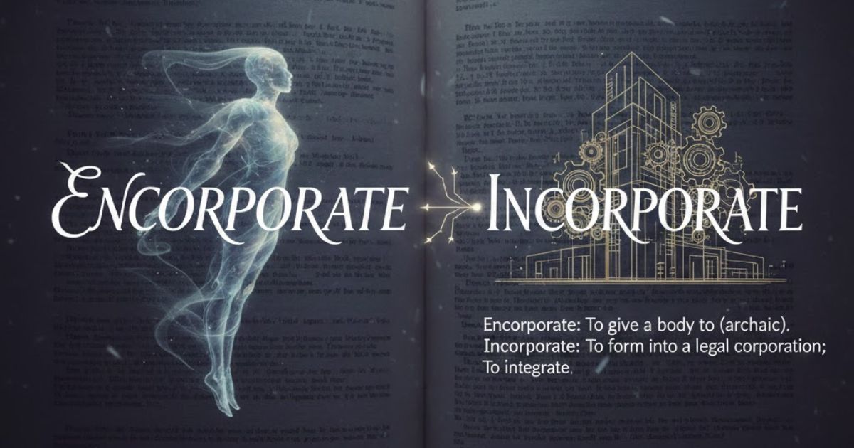 Encorporate vs Incorporate
