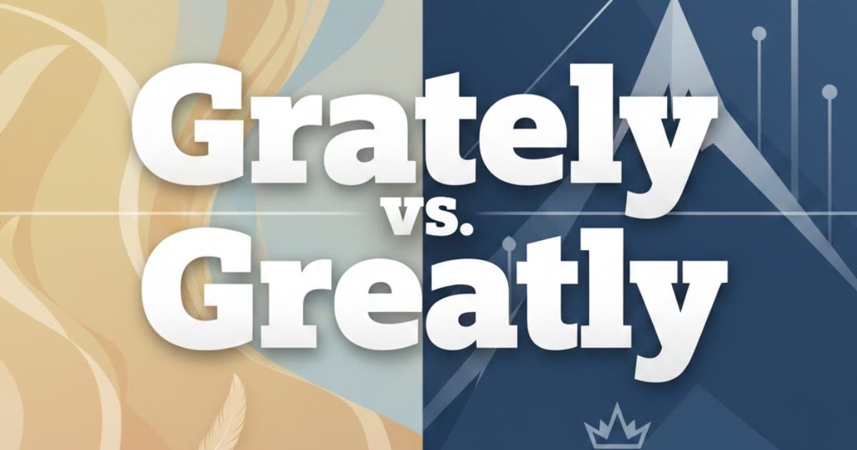 grately or greatly