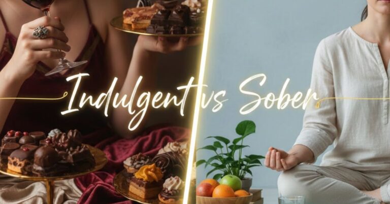 indulgent vs sober