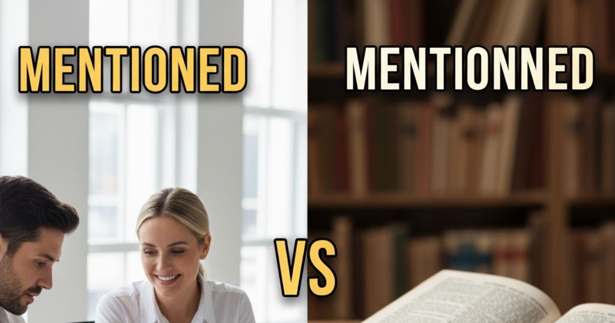 mentioned or mentionned