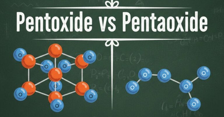 Pentoxide vs Pentaoxide