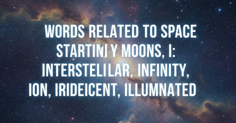 space words that start with i