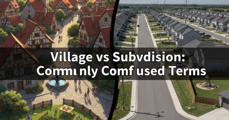 Village vs Subdivision: Unraveling Commonly Confused Terms
