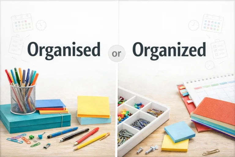 Organised Or Organized