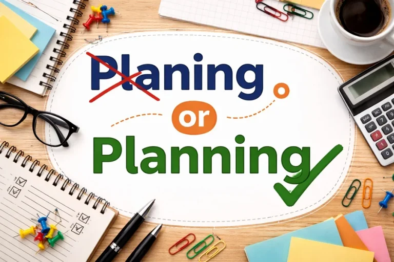 Planing or Planning