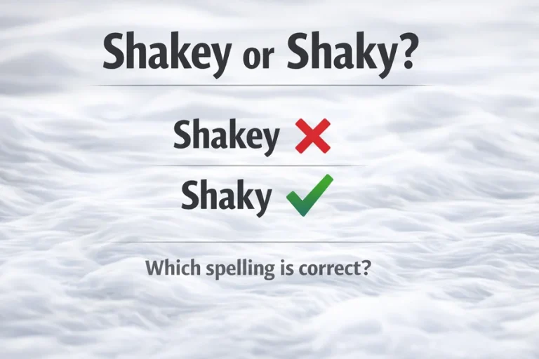 Shakey Or Shaky