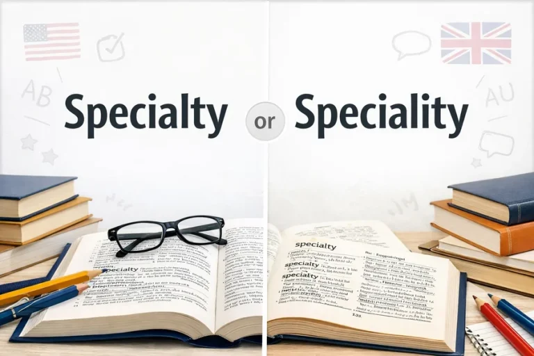 Specialty Or Speciality
