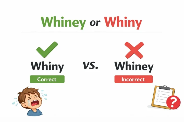 Whiney or Whiny