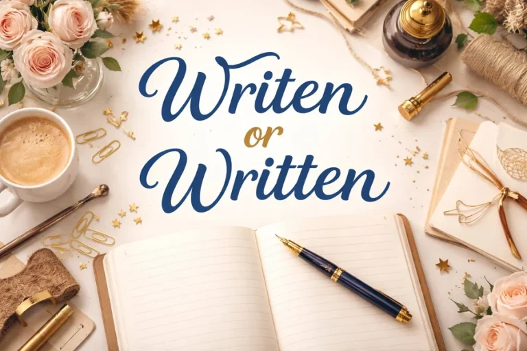 Writen Or Written