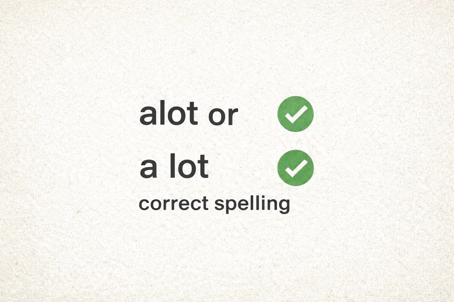 Alot Or A Lot Correct Spelling