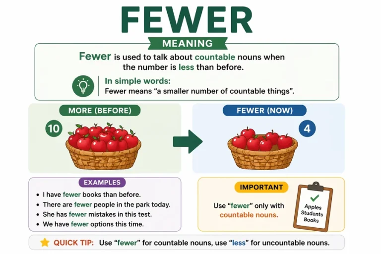 Fewer Meaning