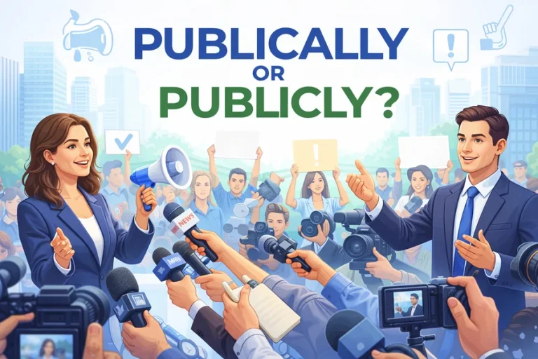 Publically Or Publicly