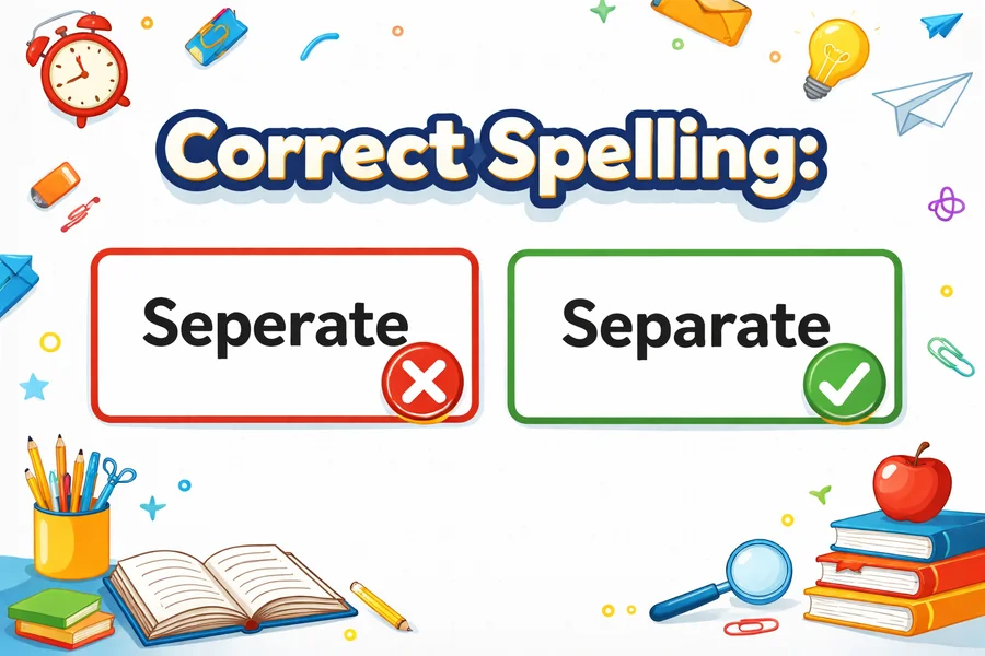 Seperate Or Separate Correct Spelling