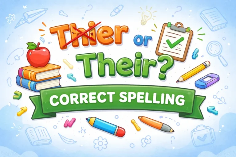 Thier Or Their Correct Spelling