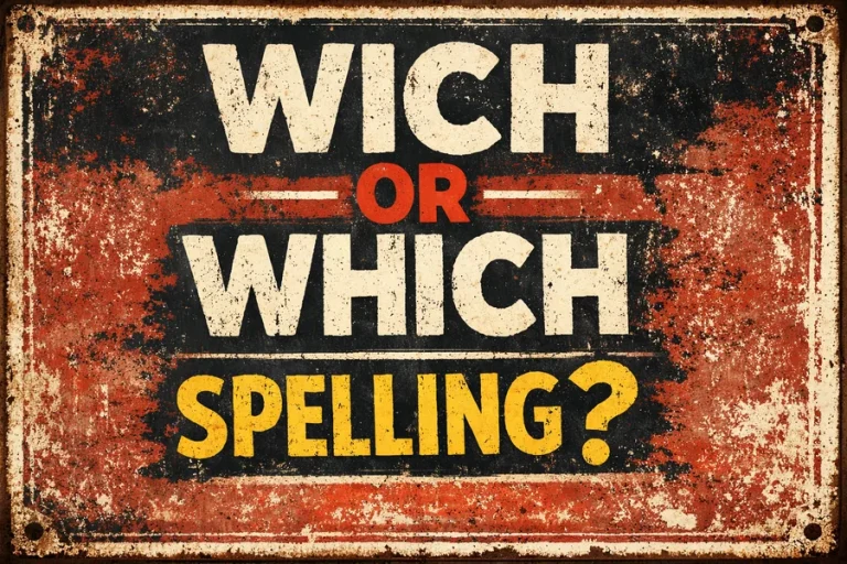 Wich Or Which Spelling