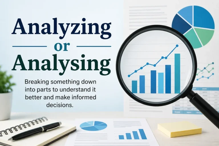 Analyzing or  Analysing