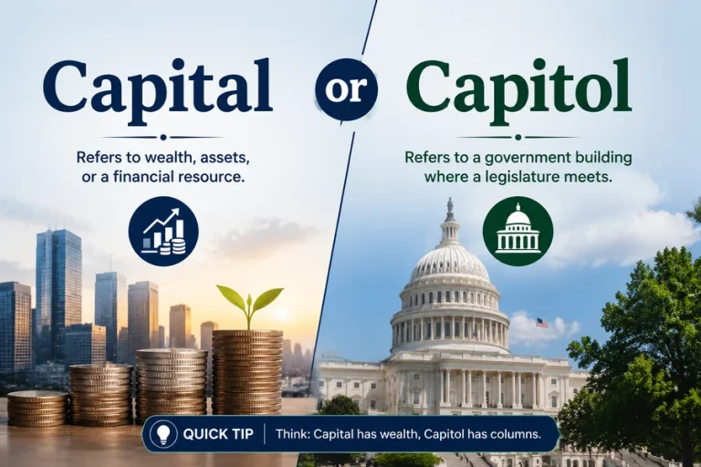 Capital or Capitol