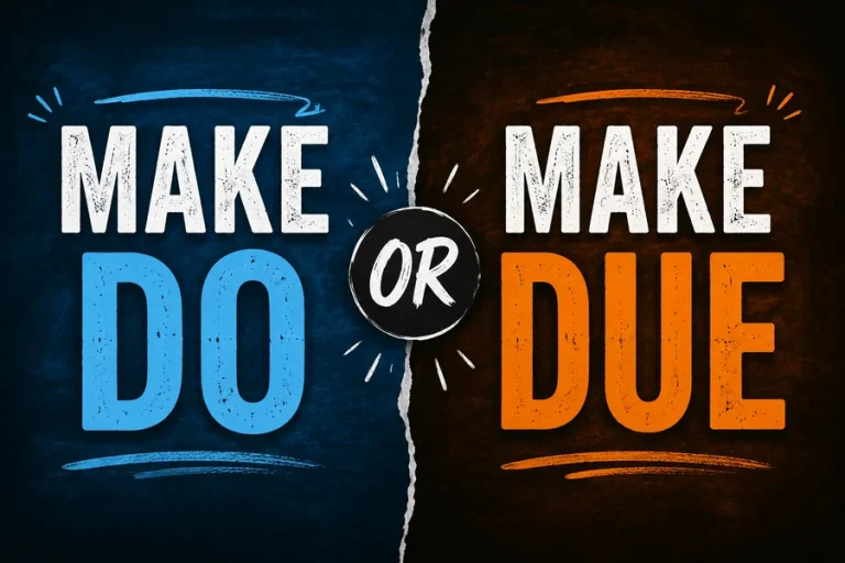 Make Do or Make Due