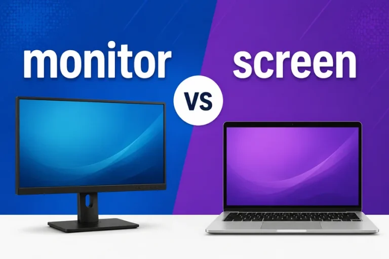 Monitor vs Screen