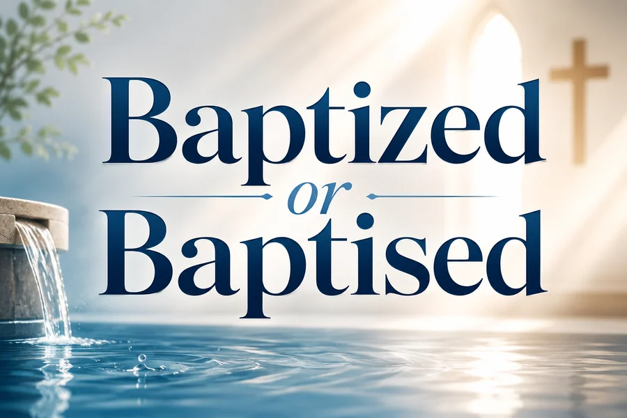 Baptized or Baptised