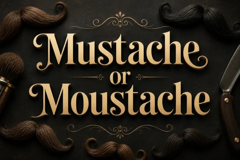 Mustache or Moustache