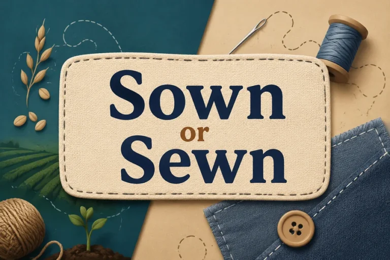 Sown or Sewn