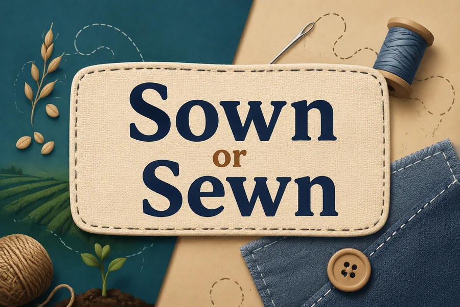 Sown or Sewn