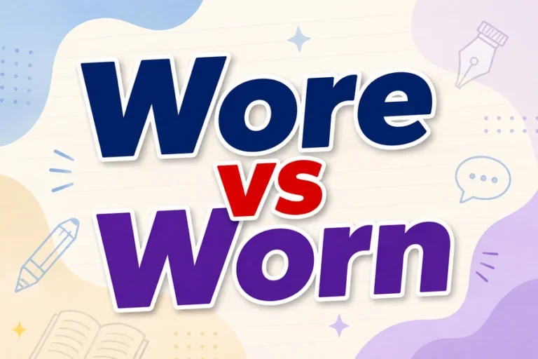 Wore vs Worn