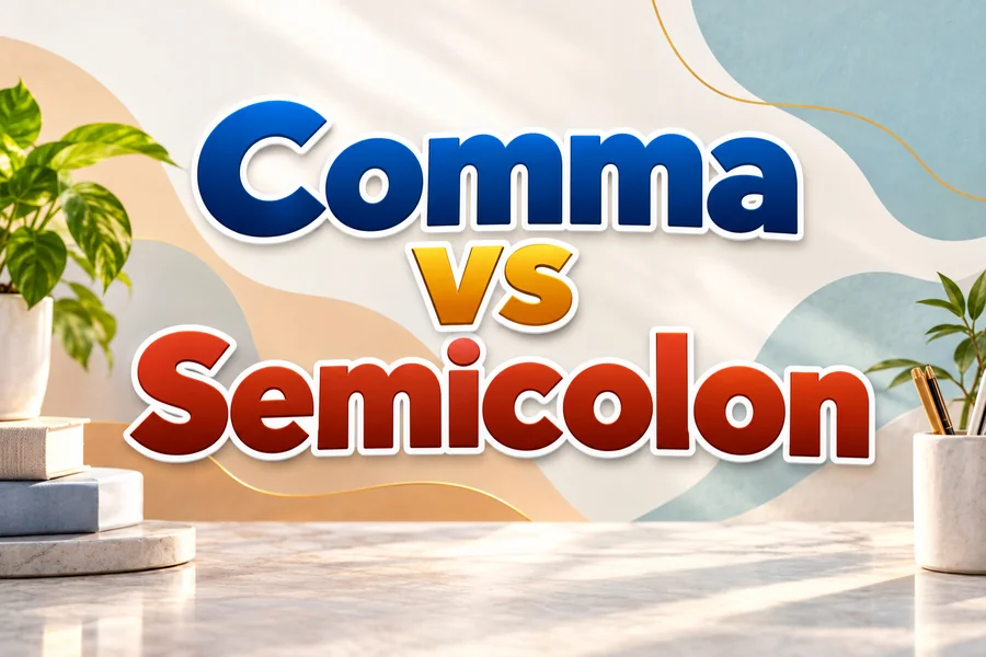 Comma vs Semicolon