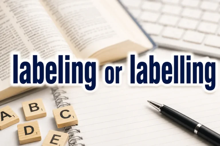 Labeling or Labelling